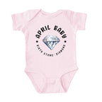 April Baby Birth Stone Bodysuit