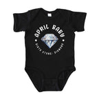 April Baby Birth Stone Bodysuit
