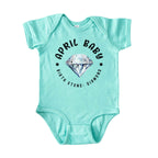 April Baby Birth Stone Bodysuit