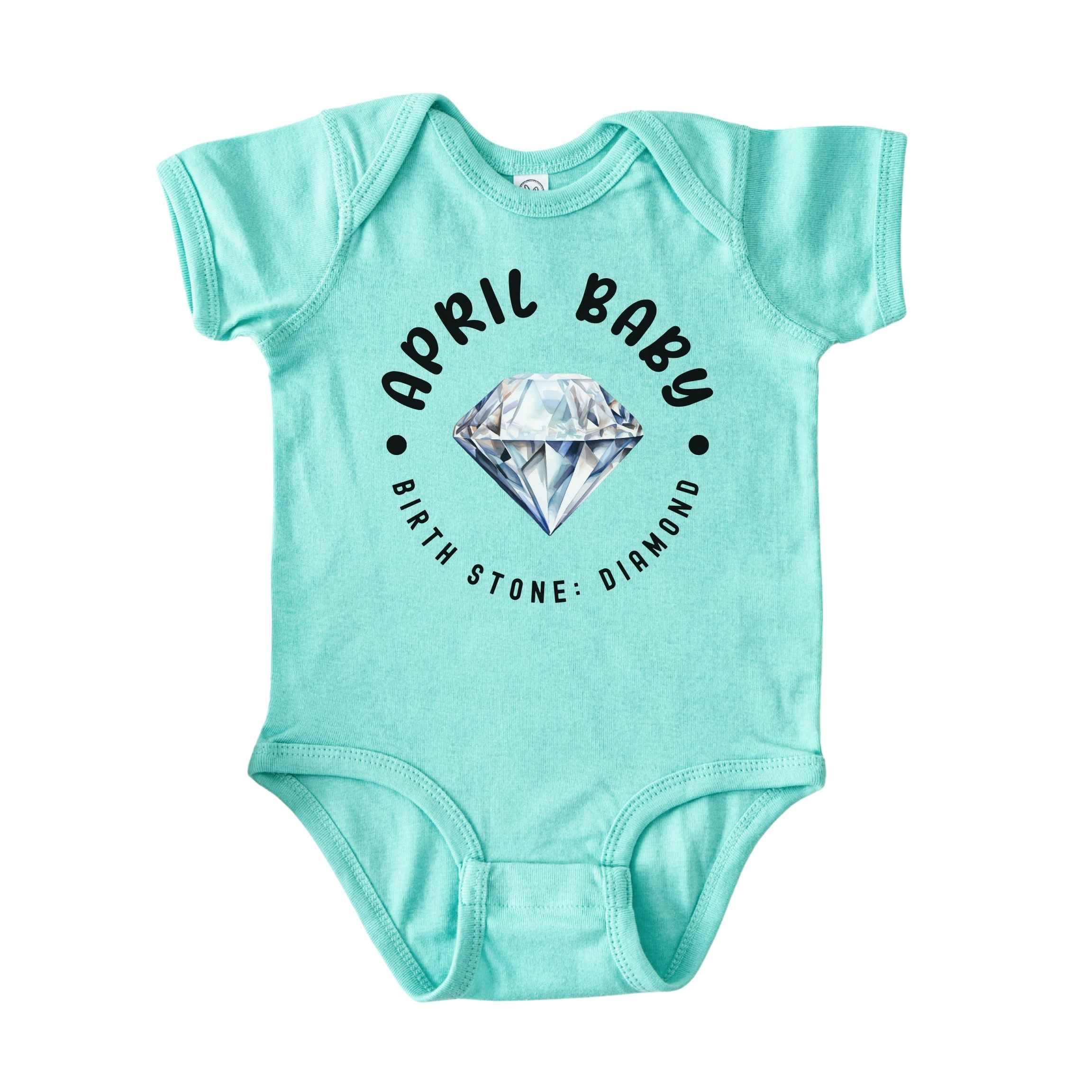 April Baby Birth Stone Bodysuit