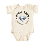 April Baby Birth Stone Bodysuit