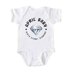 April Baby Birth Stone Bodysuit