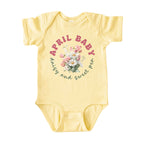April Baby Birth Flowers (Bouquet) Bodysuit