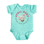 April Baby Birth Flowers (Bouquet) Bodysuit