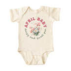 April Baby Birth Flowers (Bouquet) Bodysuit