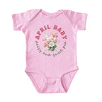 April Baby Birth Flowers (Bouquet) Bodysuit