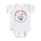 April Baby Birth Flowers (Bouquet) Bodysuit
