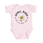 April Baby Main Birth Flower Bodysuit