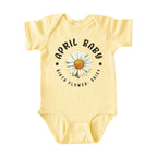 April Baby Main Birth Flower Bodysuit