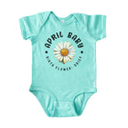 April Baby Main Birth Flower Bodysuit