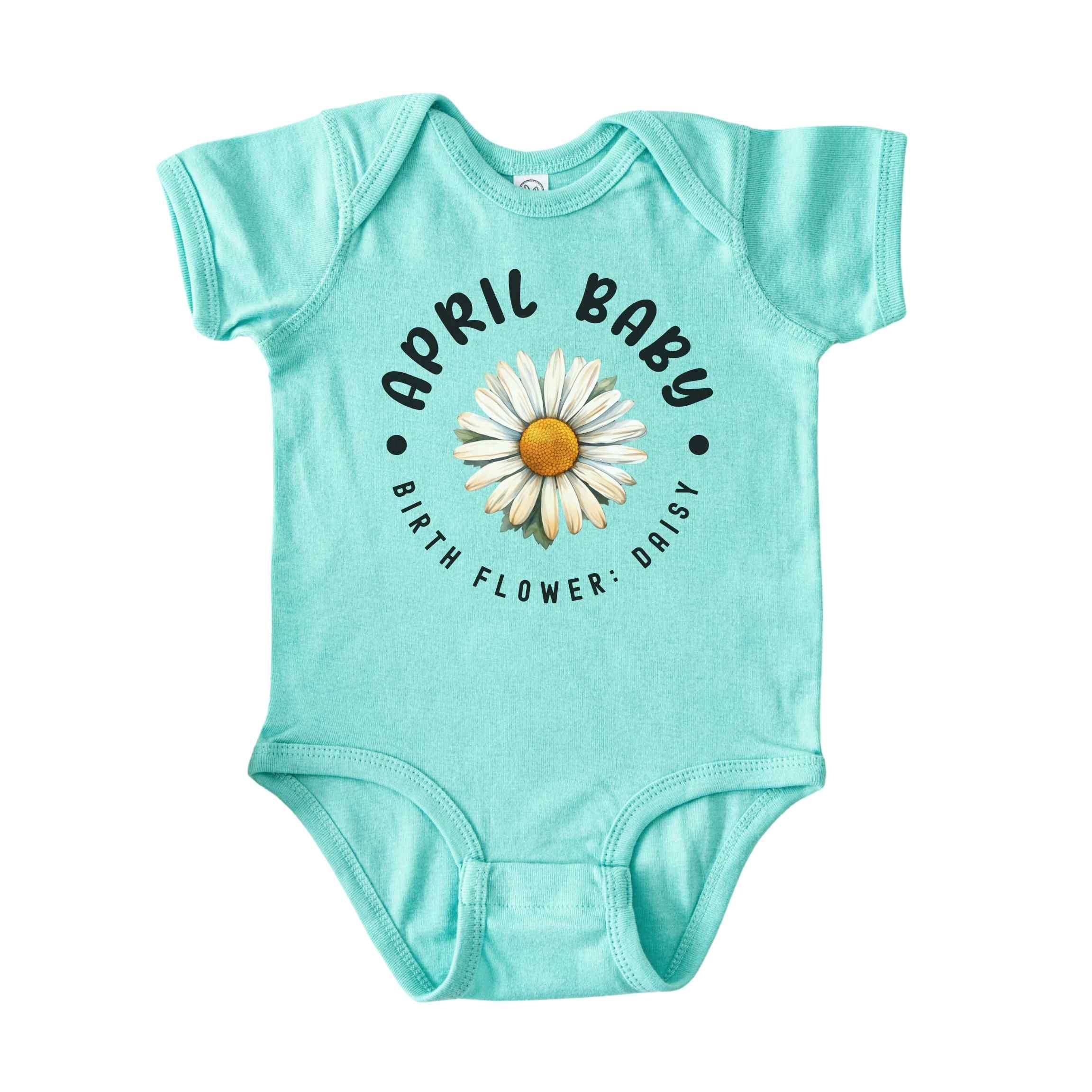 April Baby Main Birth Flower Bodysuit