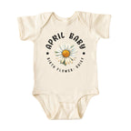 April Baby Main Birth Flower Bodysuit