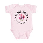 April Baby Alternate Birth Flower Bodysuit