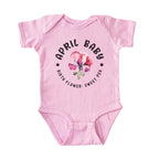 April Baby Alternate Birth Flower Bodysuit