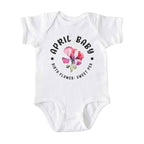 April Baby Alternate Birth Flower Bodysuit