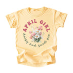 April Girl Birth Flowers (Bouquet) Tee - Kids