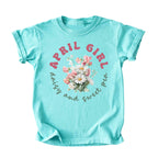 April Girl Birth Flowers (Bouquet) Tee - Kids
