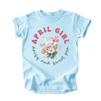 April Girl Birth Flowers (Bouquet) Tee - Kids