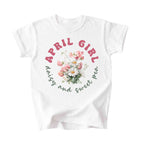 April Girl Birth Flowers (Bouquet) Tee - Kids