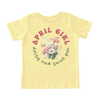 April Girl Birth Flowers (Bouquet) Tee - Toddlers