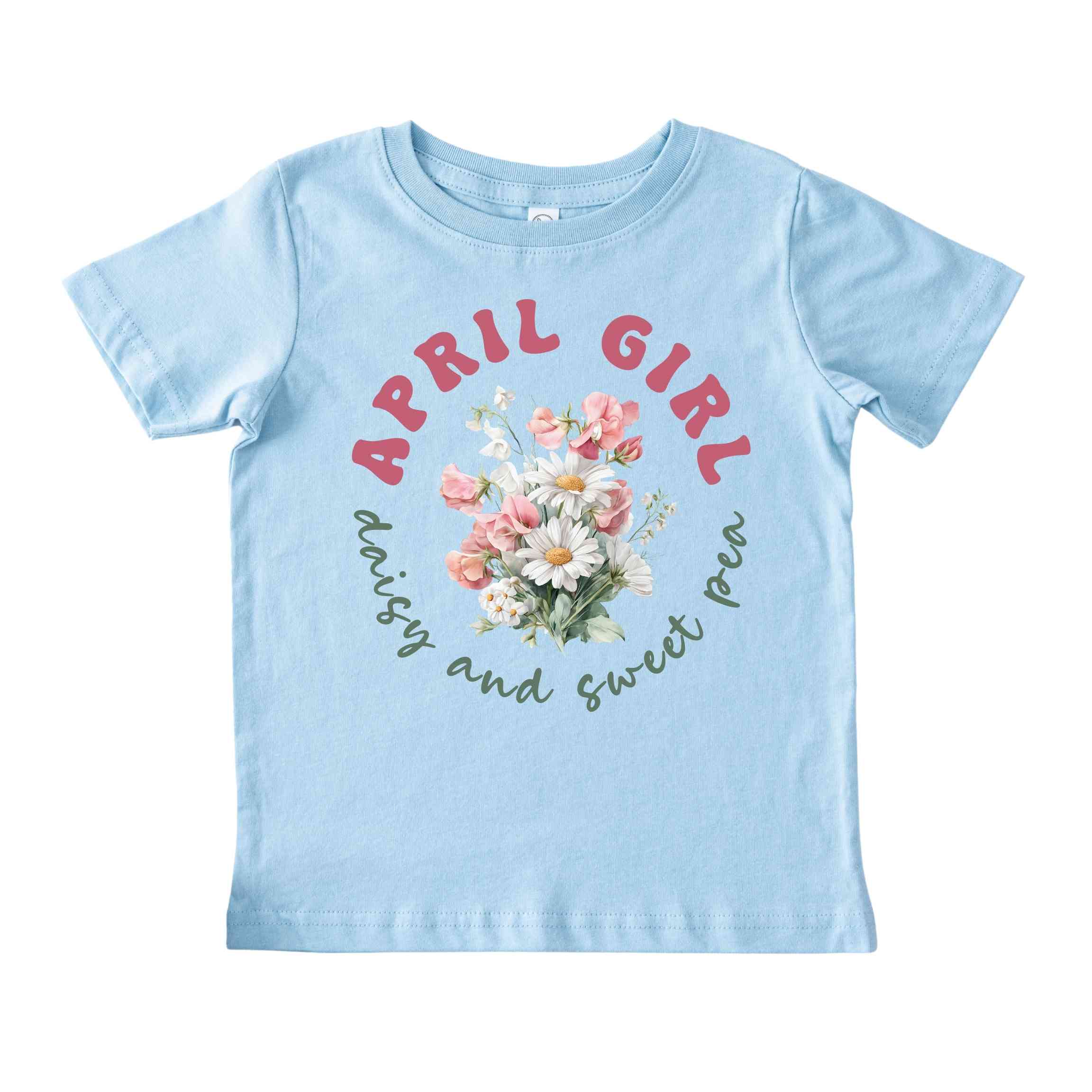 April Girl Birth Flowers (Bouquet) Tee - Toddlers