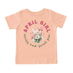 April Girl Birth Flowers (Bouquet) Tee - Toddlers