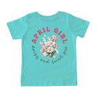 April Girl Birth Flowers (Bouquet) Tee - Toddlers