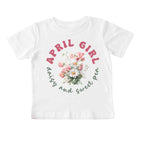 April Girl Birth Flowers (Bouquet) Tee - Toddlers
