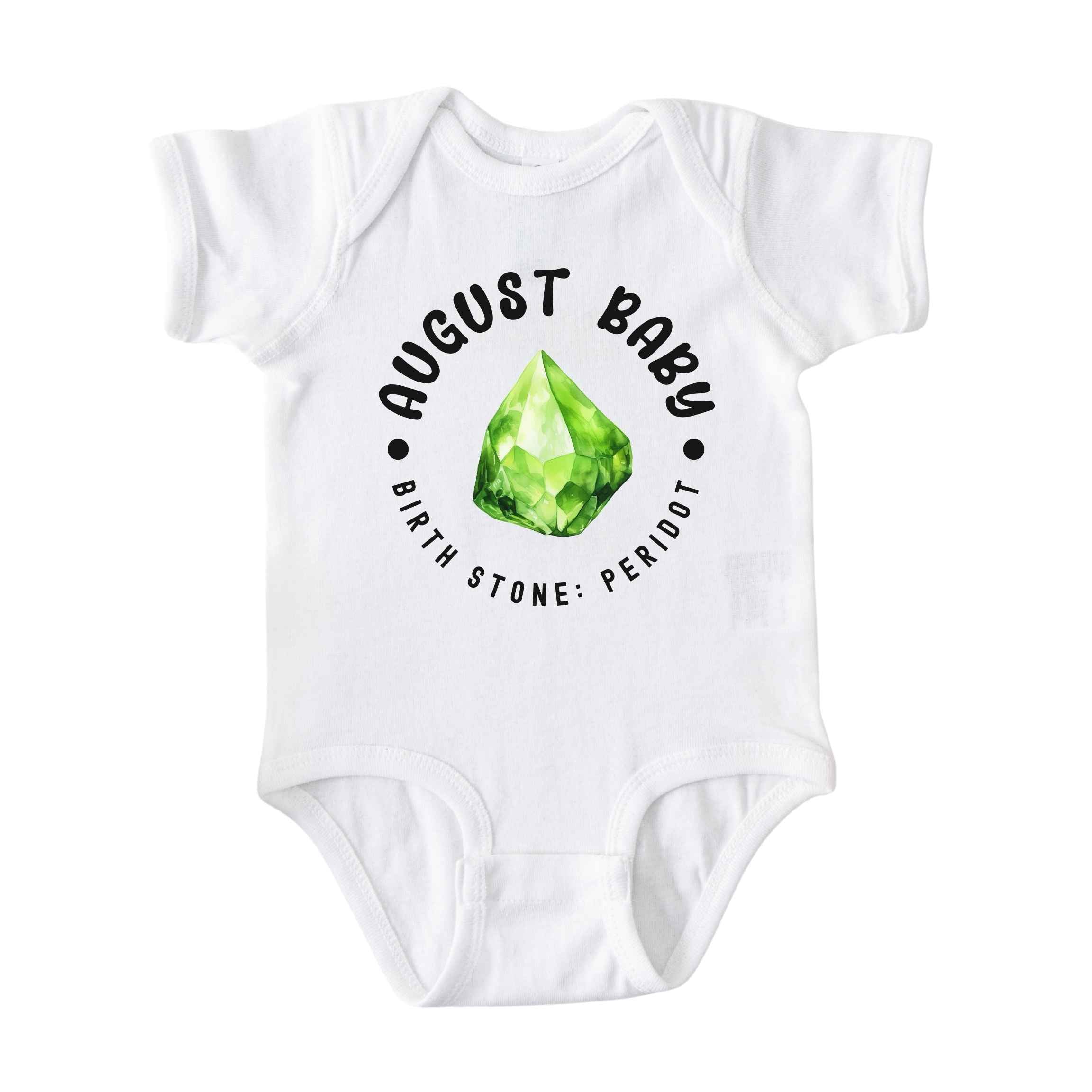 August Baby Birth Stone Bodysuit