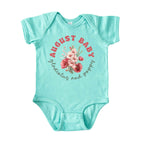 August Baby Birth Flowers (Bouquet) Bodysuit