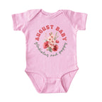 August Baby Birth Flowers (Bouquet) Bodysuit