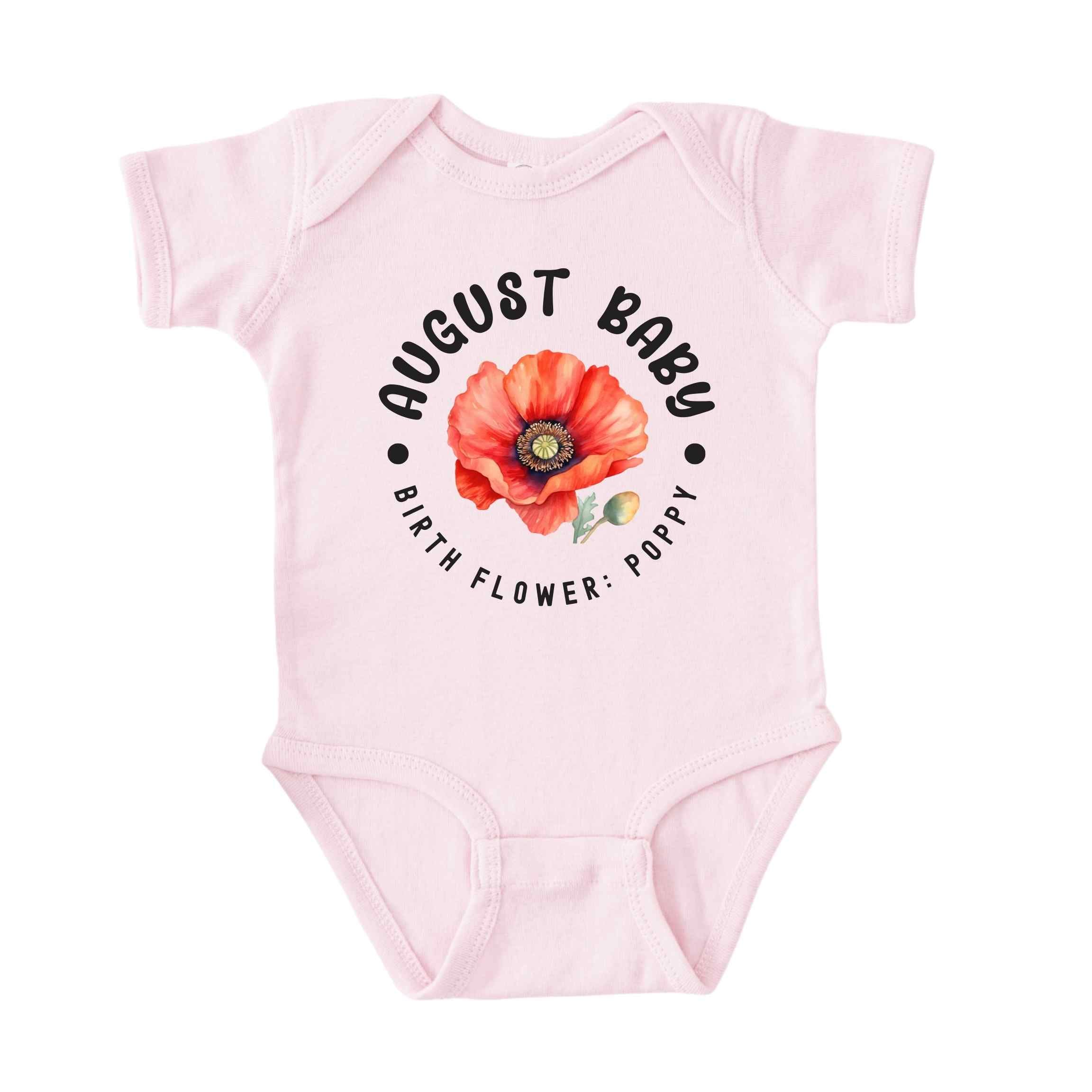 August Baby Alternate Birth Flower Bodysuit