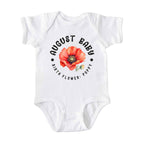 August Baby Alternate Birth Flower Bodysuit