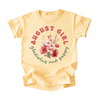 August Girl Birth Flowers (Bouquet) Tee - Kids