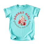 August Girl Birth Flowers (Bouquet) Tee - Kids