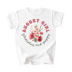 August Girl Birth Flowers (Bouquet) Tee - Kids