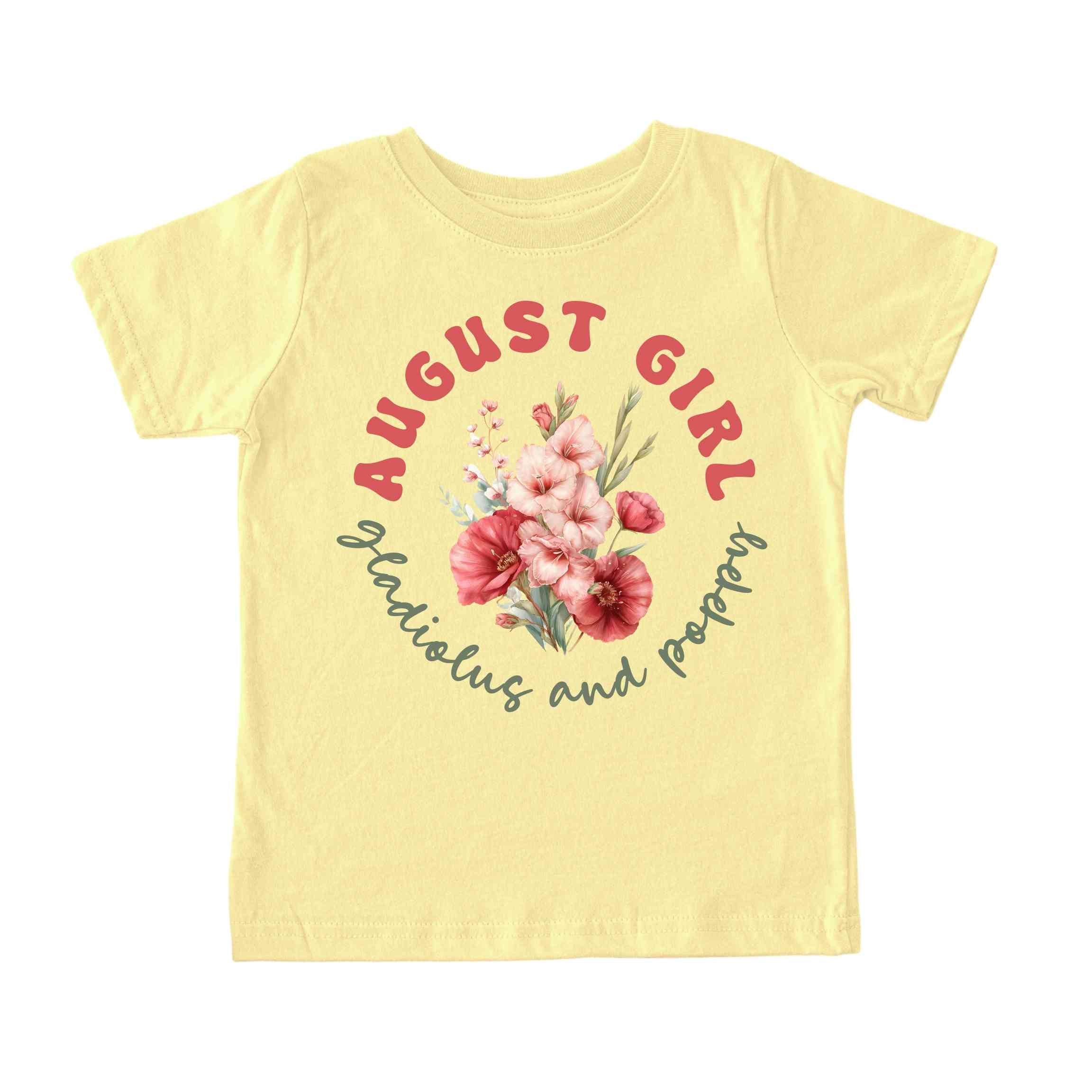August Girl Birth Flowers (Bouquet) Tee - Toddlers
