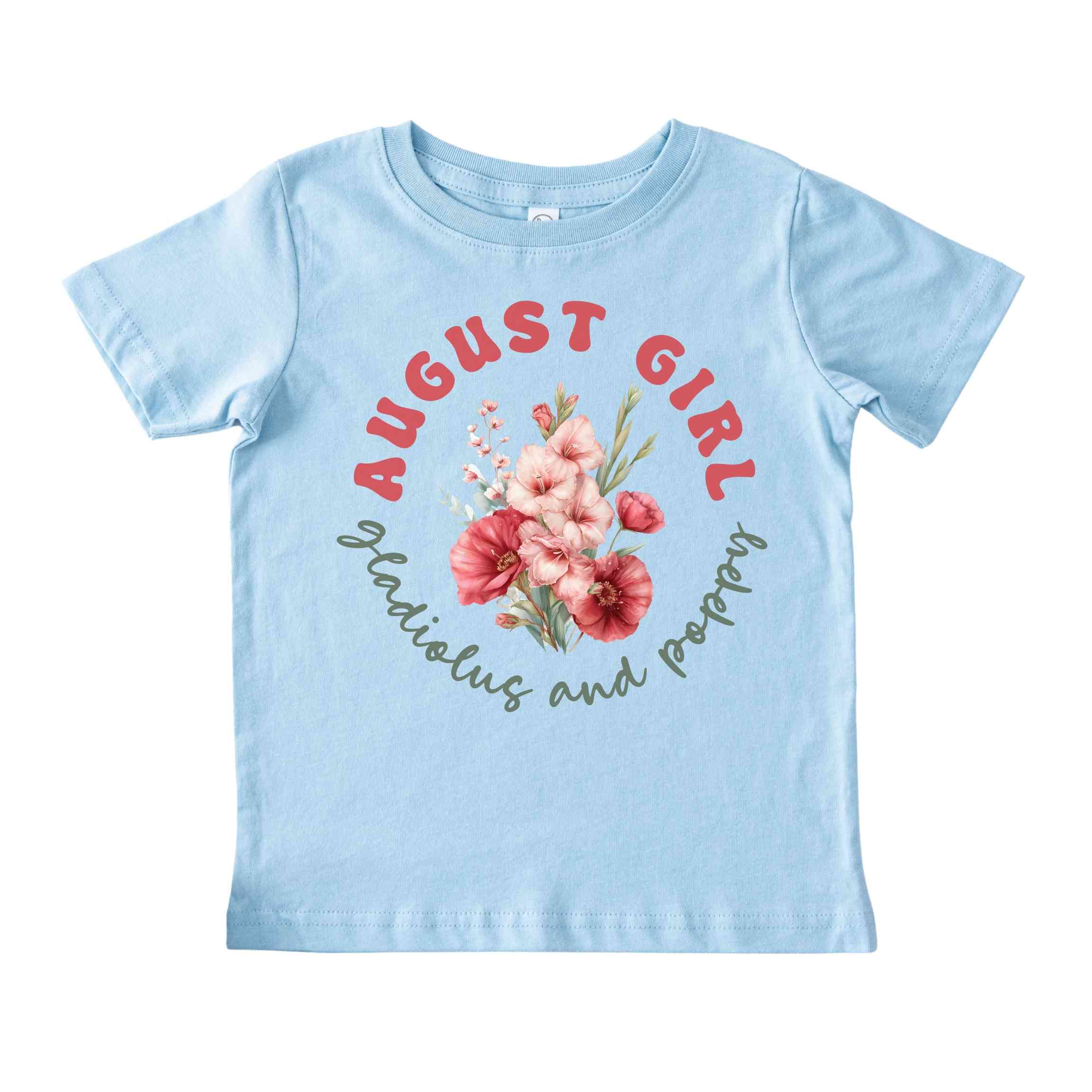 August Girl Birth Flowers (Bouquet) Tee - Toddlers