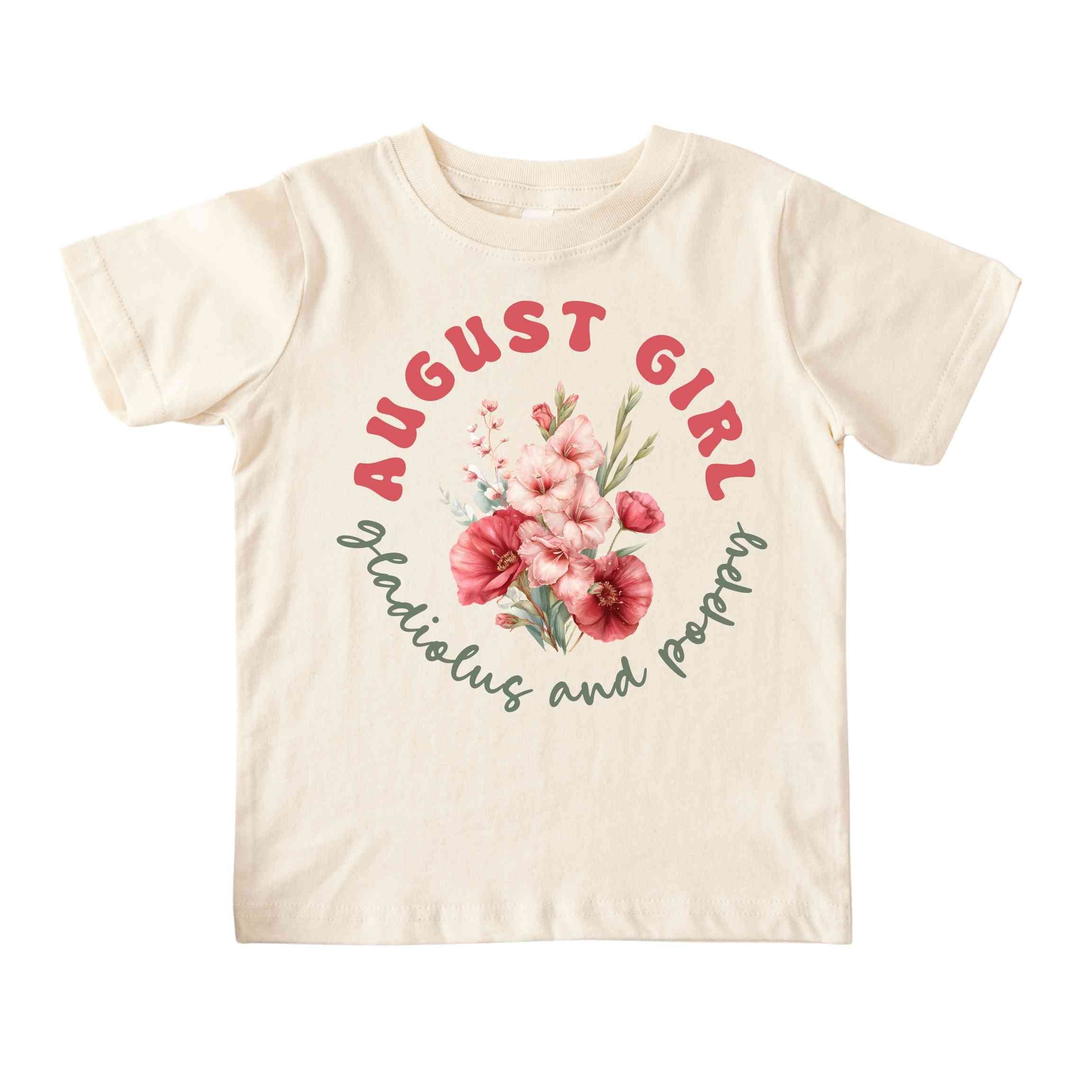 August Girl Birth Flowers (Bouquet) Tee - Toddlers