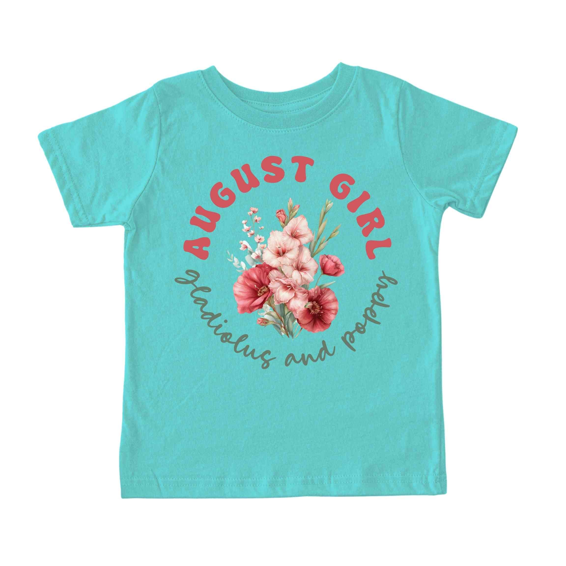 August Girl Birth Flowers (Bouquet) Tee - Toddlers
