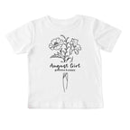 August Girl Birth Flowers (Line Art) Tee - Toddlers