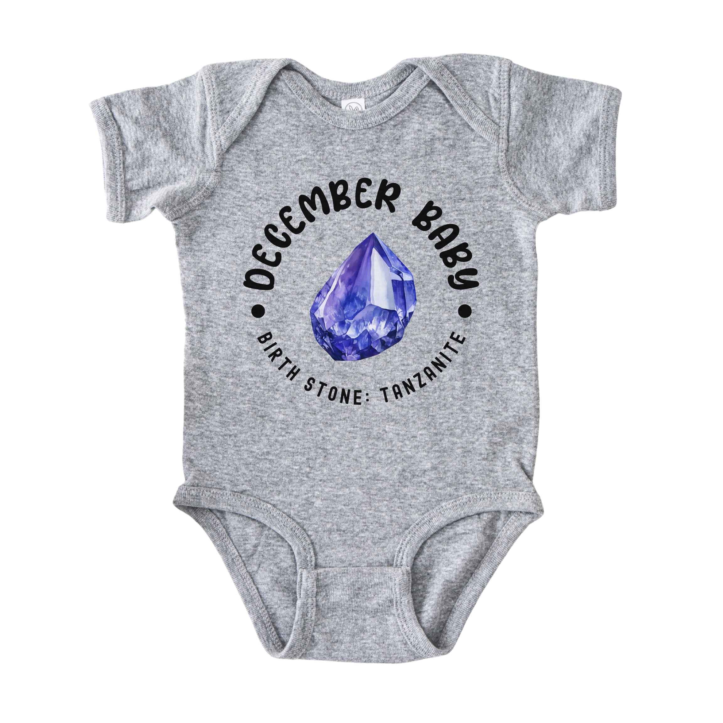 December Baby Birth Stone Bodysuit