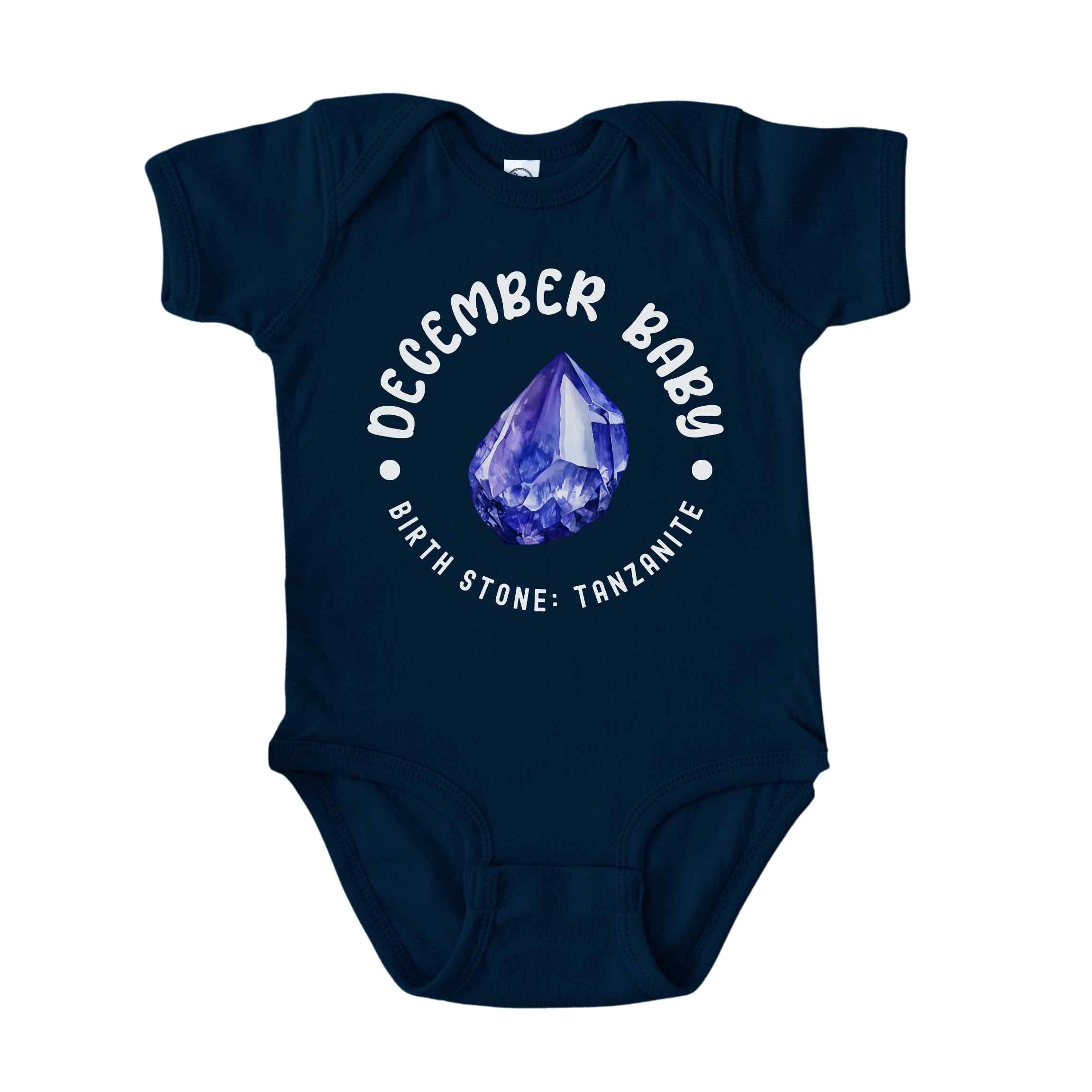 December Baby Birth Stone Bodysuit