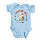 December Baby Birth Flowers (Circle) Bodysuit