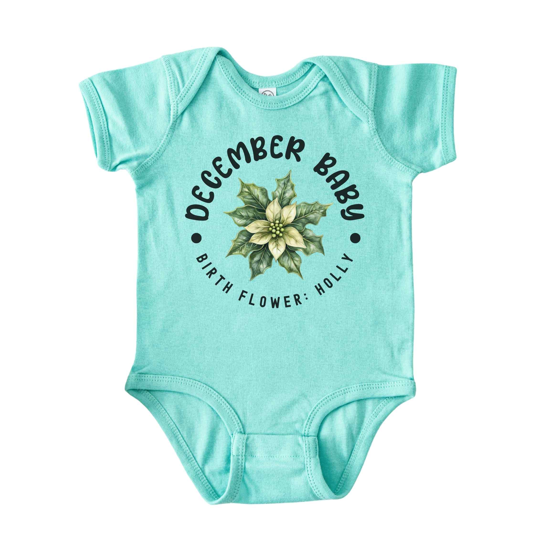 December Baby Alternate Birth Flower Bodysuit