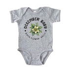 December Baby Alternate Birth Flower Bodysuit