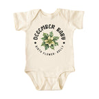 December Baby Alternate Birth Flower Bodysuit