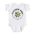 December Baby Alternate Birth Flower Bodysuit