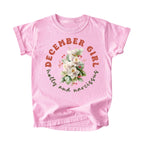 December Girl Birth Flowers (Bouquet) Tee - Kids