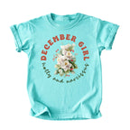 December Girl Birth Flowers (Bouquet) Tee - Kids
